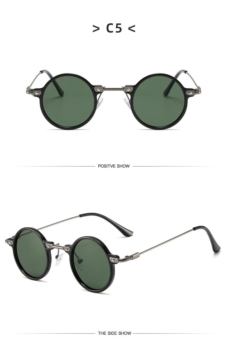 Gafas De Sol redondas para hombre y mujer, lentes Retro Steampunk, De | Accesorios de moda · Omeda.es - Imagen 12