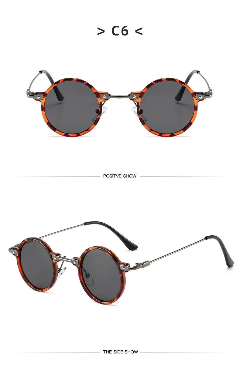 Gafas De Sol redondas para hombre y mujer, lentes Retro Steampunk, De | Accesorios de moda · Omeda.es - Imagen 13