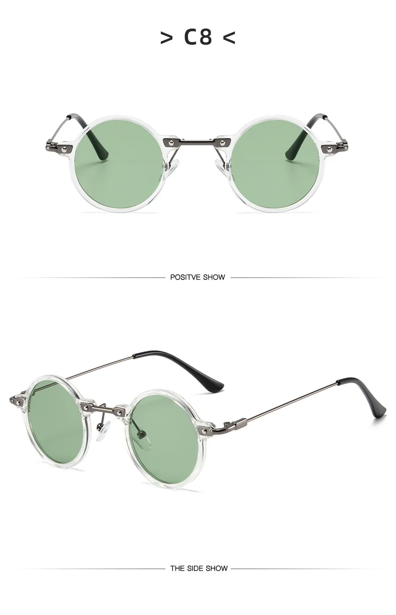 Gafas De Sol redondas para hombre y mujer, lentes Retro Steampunk, De | Accesorios de moda · Omeda.es - Imagen 15