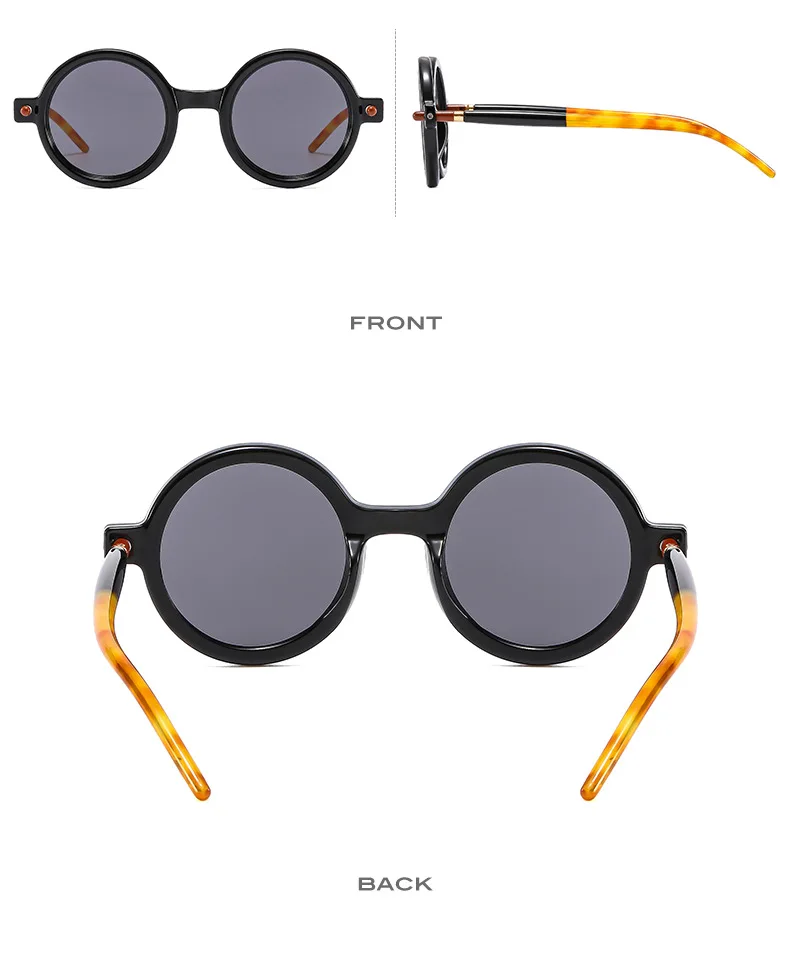Gafas De Sol redondas Retro para Hombre, Gafas De Sol De moda Vintage | Accesorios de moda · Omeda.es - Imagen 12
