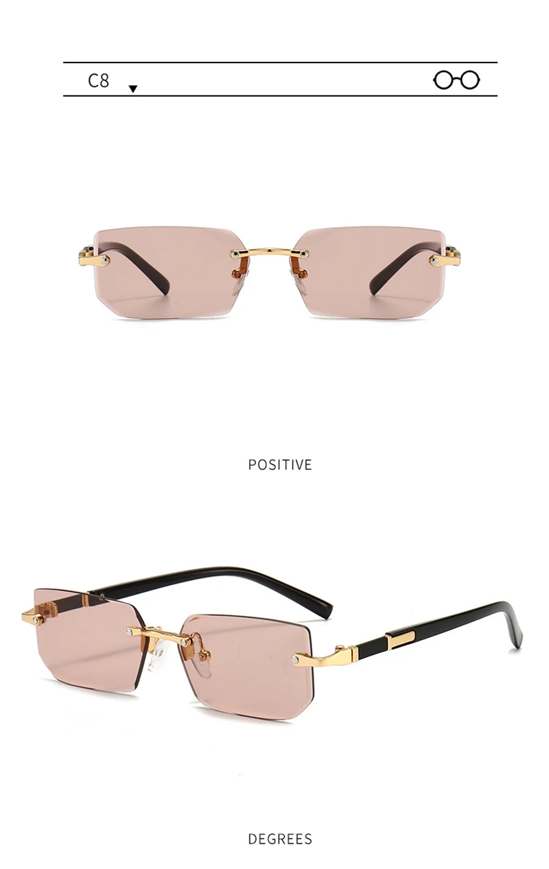 Gafas de sol sin montura a la moda para hombres y mujeres, gafas de | Accesorios de moda · Omeda.es - Imagen 20