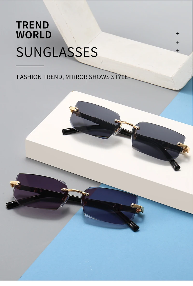 Gafas de sol sin montura a la moda para hombres y mujeres, gafas de | Accesorios de moda · Omeda.es - Imagen 4