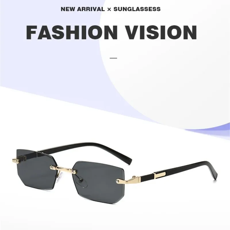 Gafas de sol sin montura a la moda para hombres y mujeres, gafas de | Accesorios de moda · Omeda.es - Imagen 4