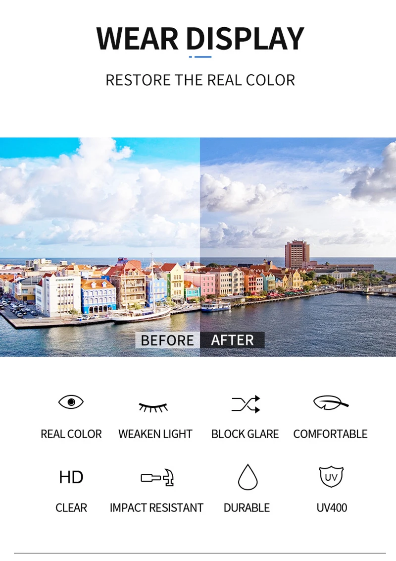 Gafas de sol sin montura a la moda para hombres y mujeres, gafas de | Accesorios de moda · Omeda.es - Imagen 6