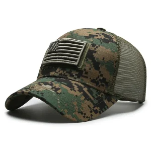 Gorra de béisbol de camuflaje con bandera americana para hombre, | Accesorios de moda · Omeda.es