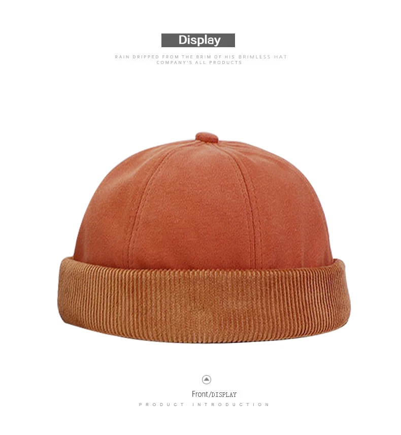 Gorro Bocca sin visera Docker, sombreros sin ala, cúpula de pana para | Accesorios de moda · Omeda.es - Imagen 5