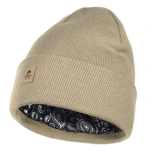 Gorro festoneado, gorro cálido tejido con puño plegable, accesorio de | Accesorios de moda · Omeda.es