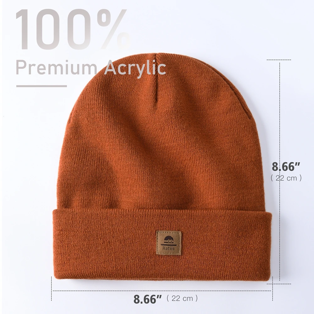 Gorro festoneado, gorro cálido tejido con puño plegable, accesorio de | Accesorios de moda · Omeda.es - Imagen 5