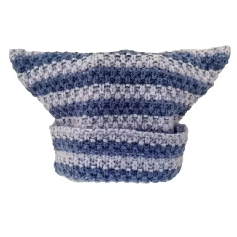 Gorro japonés para mujer, gorro de lana tejido a rayas del pequeño | Accesorios de moda · Omeda.es - Imagen 3