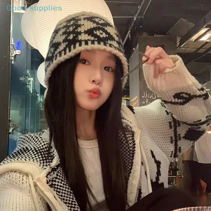 Gorro de lana tejido para mujer, gorro de lana Retro mezclado para | Accesorios de moda · Omeda.es - Imagen 10