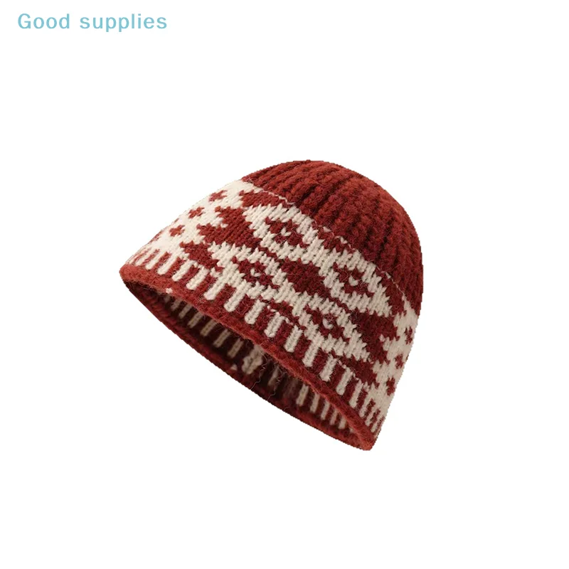 Gorro de lana tejido para mujer, gorro de lana Retro mezclado para | Accesorios de moda · Omeda.es - Imagen 6