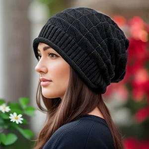 Gorro para mujer, gorro holgado grueso a la moda con calentadores de | Accesorios de moda · Omeda.es