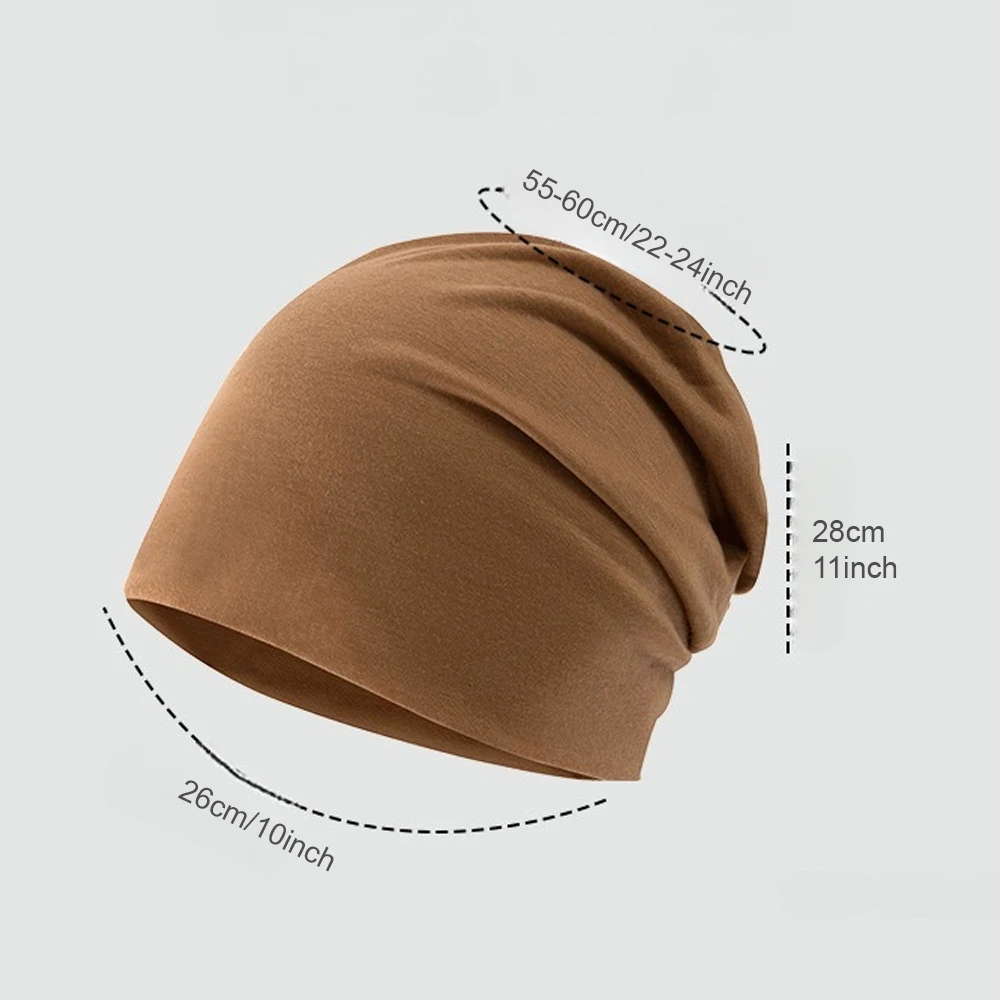 Gorro para mujer hombre Otoño Invierno elástico Casual Color sólido | Accesorios de moda · Omeda.es - Imagen 2