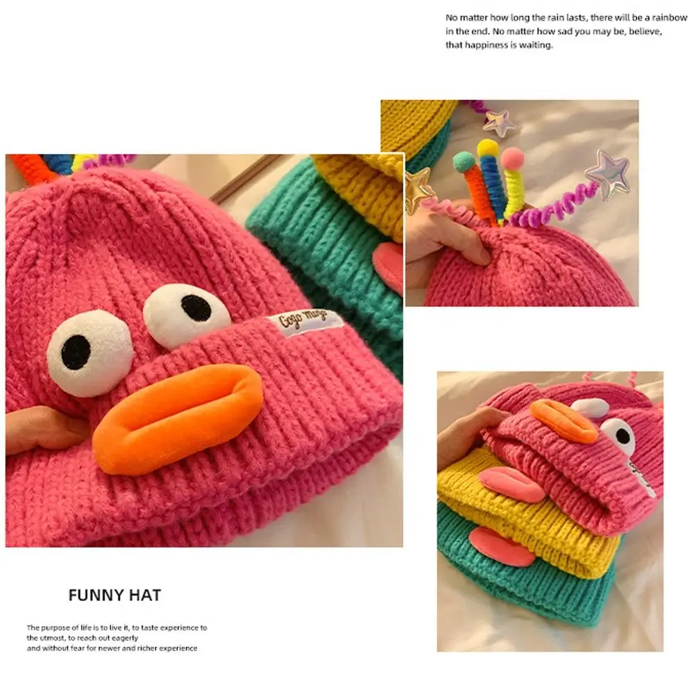 Gorro nuevo divertido gorro tejido Otoño Invierno gorro a prueba de | Accesorios de moda · Omeda.es - Imagen 3