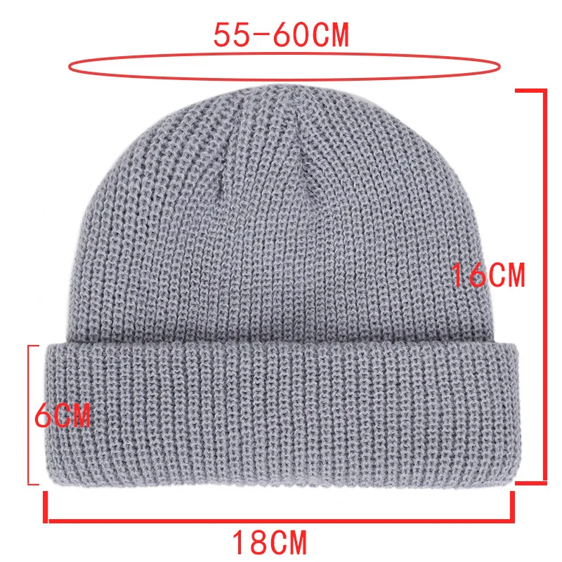 Gorro de punto, gorros elásticos suaves y sólidos para Otoño e | Accesorios de moda · Omeda.es - Imagen 3