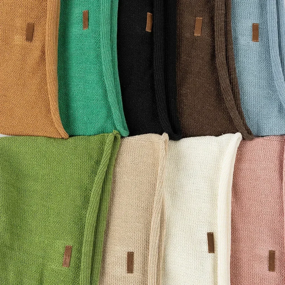 Gorro de punto para mujer, gorro de calavera de lino transpirable con | Accesorios de moda · Omeda.es - Imagen 12