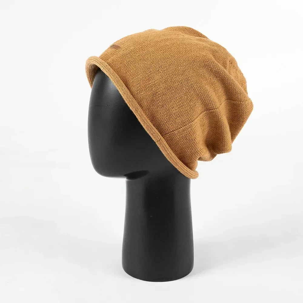 Gorro de punto para mujer, gorro de calavera de lino transpirable con | Accesorios de moda · Omeda.es - Imagen 17