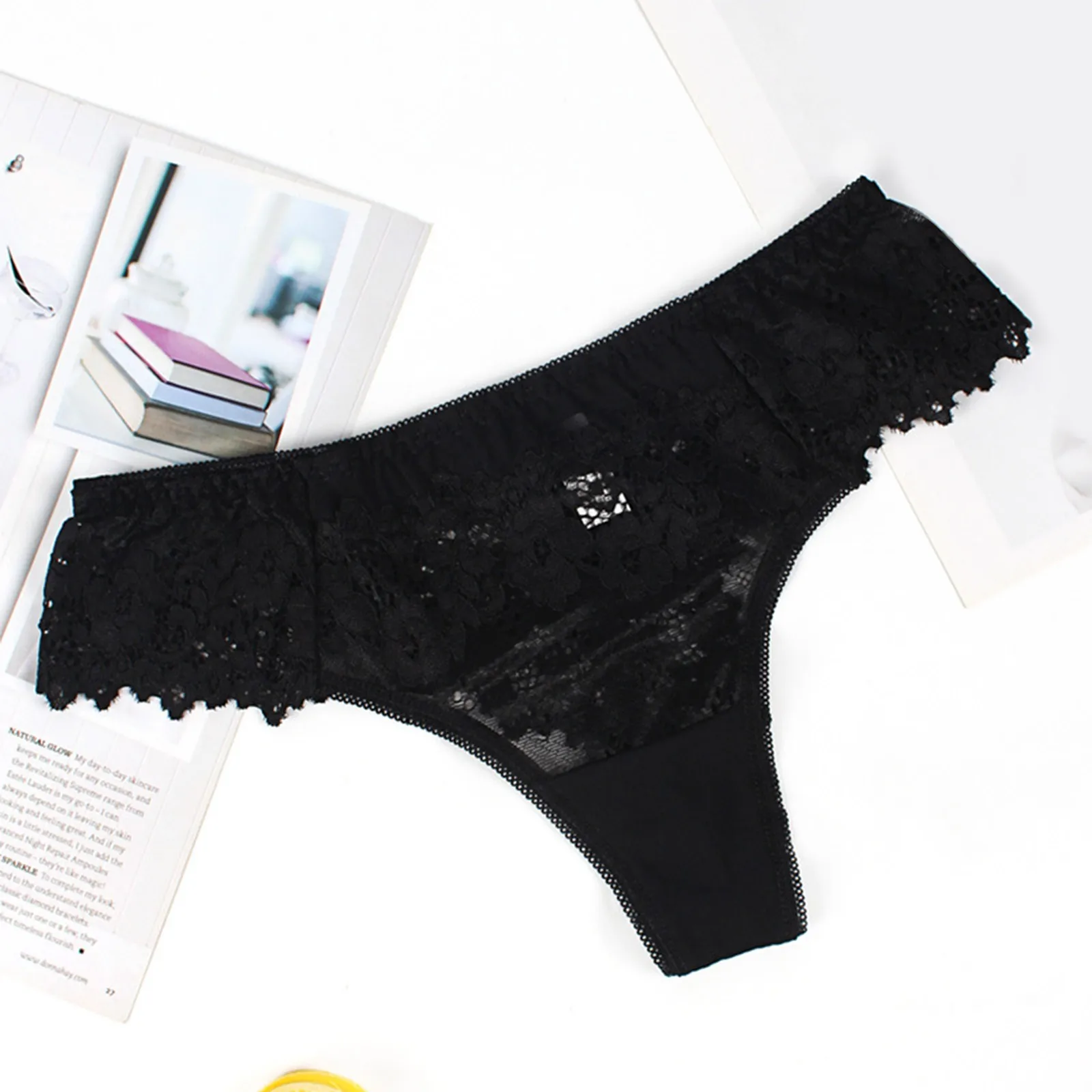 Lencería para mujer, Tanga baja de encaje, ropa interior Sexy, cómoda | Ropa de mujer · Omeda.es - Imagen 11