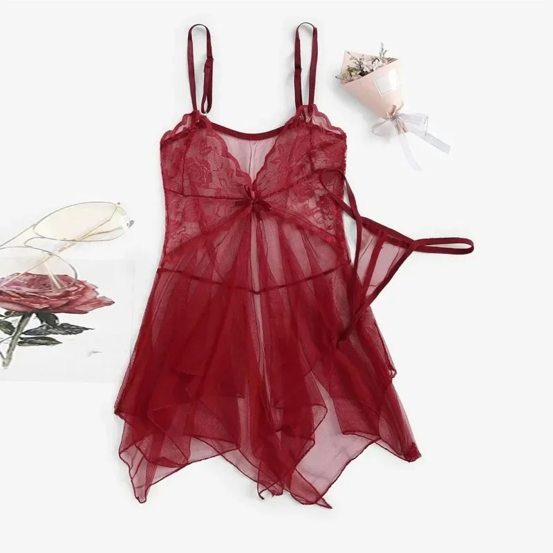 Lencería Sexy para mujeres finas, fluoroscopia de encaje para mujer, | Ropa de mujer · Omeda.es - Imagen 14