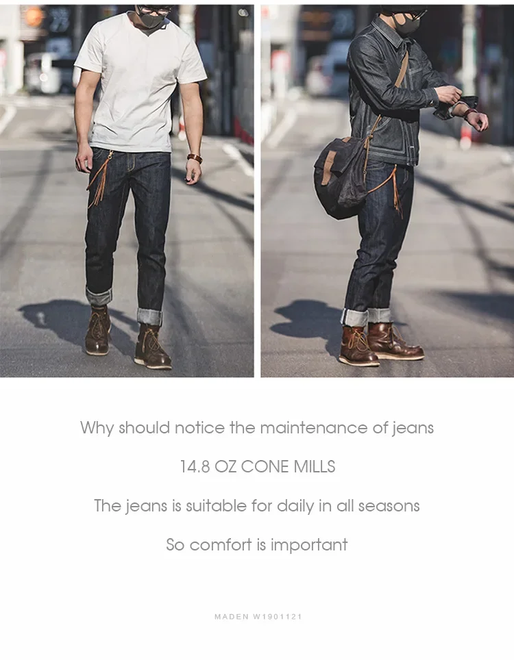 Maden Vintage Raw Denim Jeans para hombres 14,8 OZ Jeans Denim lavado | Ropa de hombre · Omeda.es - Imagen 10