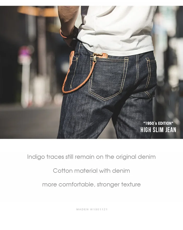Maden Vintage Raw Denim Jeans para hombres 14,8 OZ Jeans Denim lavado | Ropa de hombre · Omeda.es - Imagen 12