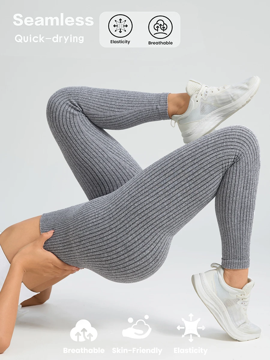 Mallas deportivas para mujer, pantalones de Yoga sin costuras con | Ropa de mujer · Omeda.es - Imagen 3
