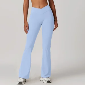Mallas de gimnasio para mujer, pantalones acampanados de cintura | Ropa de mujer · Omeda.es