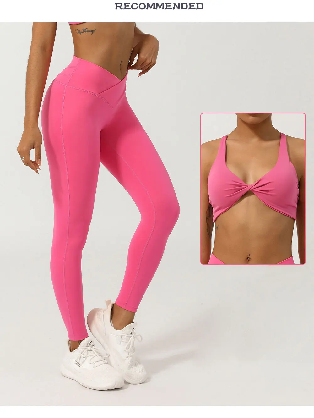 Mallas de Yoga para mujer, pantalones deportivos de cintura alta con | Ropa de mujer · Omeda.es - Imagen 3