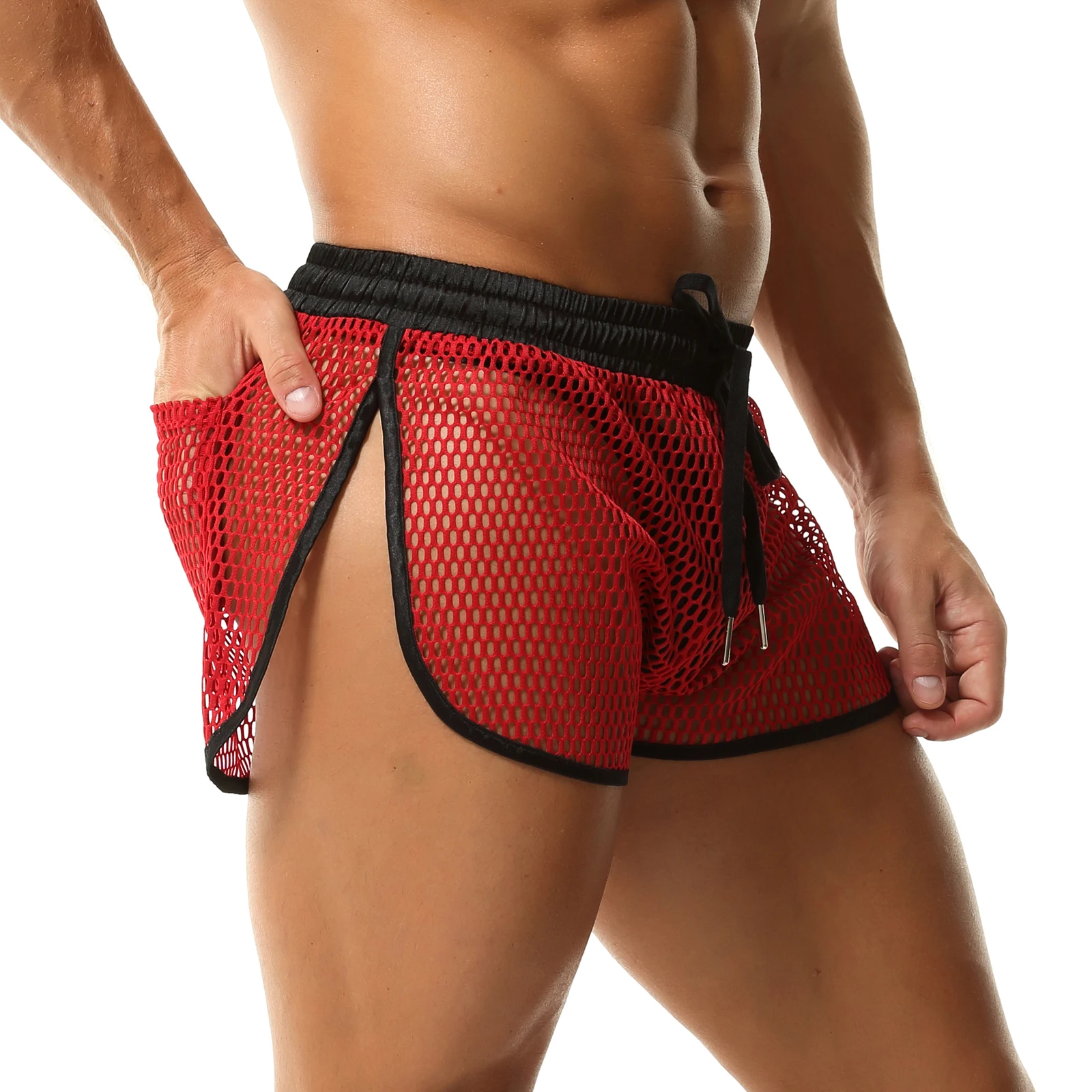 Man Sports Shorts Fitness Gyms Boxers Workout Breathable Mesh Net | Ropa de hombre · Omeda.es - Imagen 19