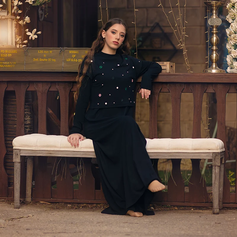 Maxi vestido de mujer de manga larga vestidos de señora flores y | Ropa de mujer · Omeda.es - Imagen 5