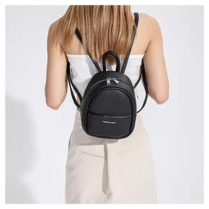 Mini mochila para mujer, bolso de hombro de cuero Pu, azul y negro, | Accesorios de moda · Omeda.es