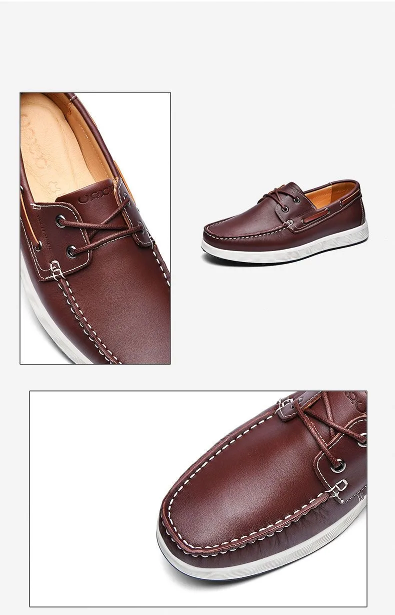 Mocasines de cuero auténtico para hombre, zapatos náuticos a la moda, | Zapatos y calzado · Omeda.es - Imagen 10