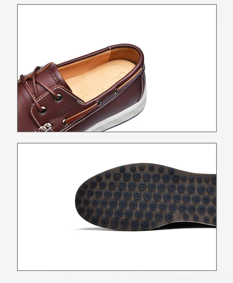 Mocasines de cuero auténtico para hombre, zapatos náuticos a la moda, | Zapatos y calzado · Omeda.es - Imagen 11