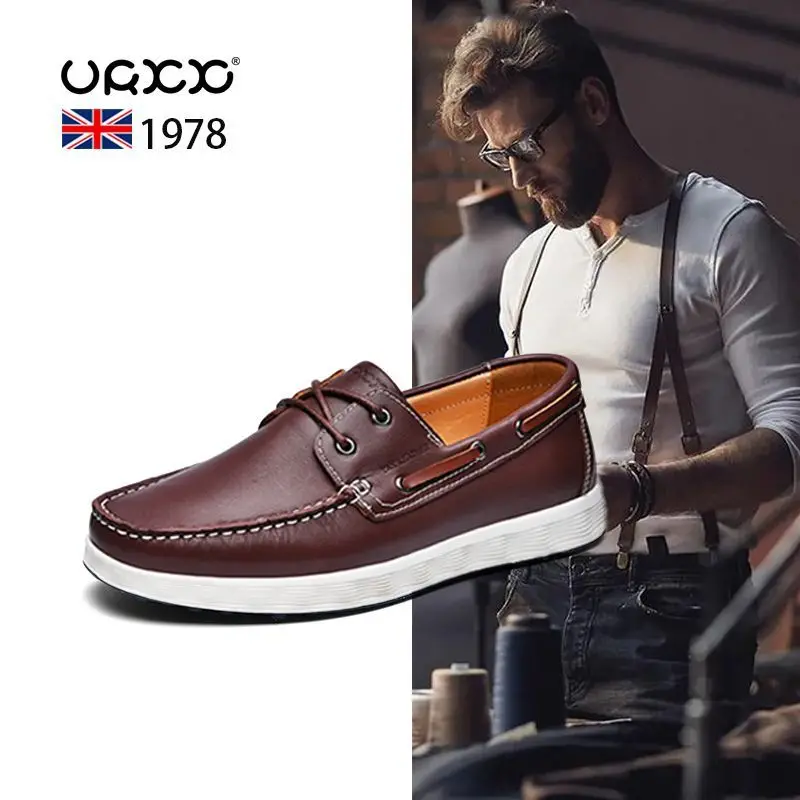 Mocasines de cuero auténtico para hombre, zapatos náuticos a la moda, | Zapatos y calzado · Omeda.es - Imagen 13