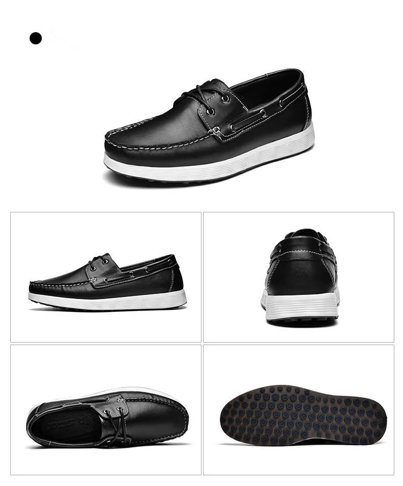 Mocasines de cuero auténtico para hombre, zapatos náuticos a la moda, | Zapatos y calzado · Omeda.es - Imagen 15