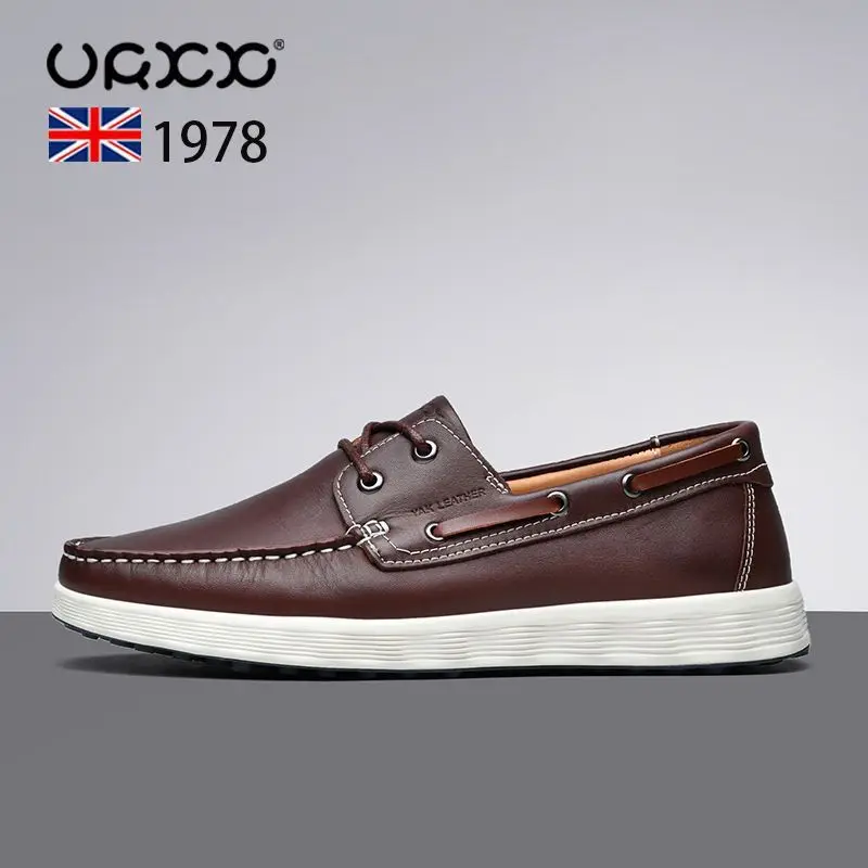 Mocasines de cuero auténtico para hombre, zapatos náuticos a la moda, | Zapatos y calzado · Omeda.es - Imagen 8