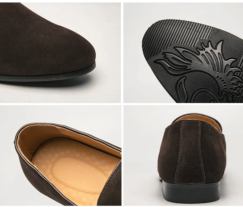 Mocasines de hombre con diseño de zapatos de piel de ante, mulas | Zapatos y calzado · Omeda.es - Imagen 6