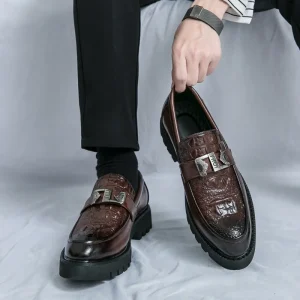 Mocasines para hombre, zapatos de cuero de suela gruesa para fiesta y | Zapatos y calzado · Omeda.es