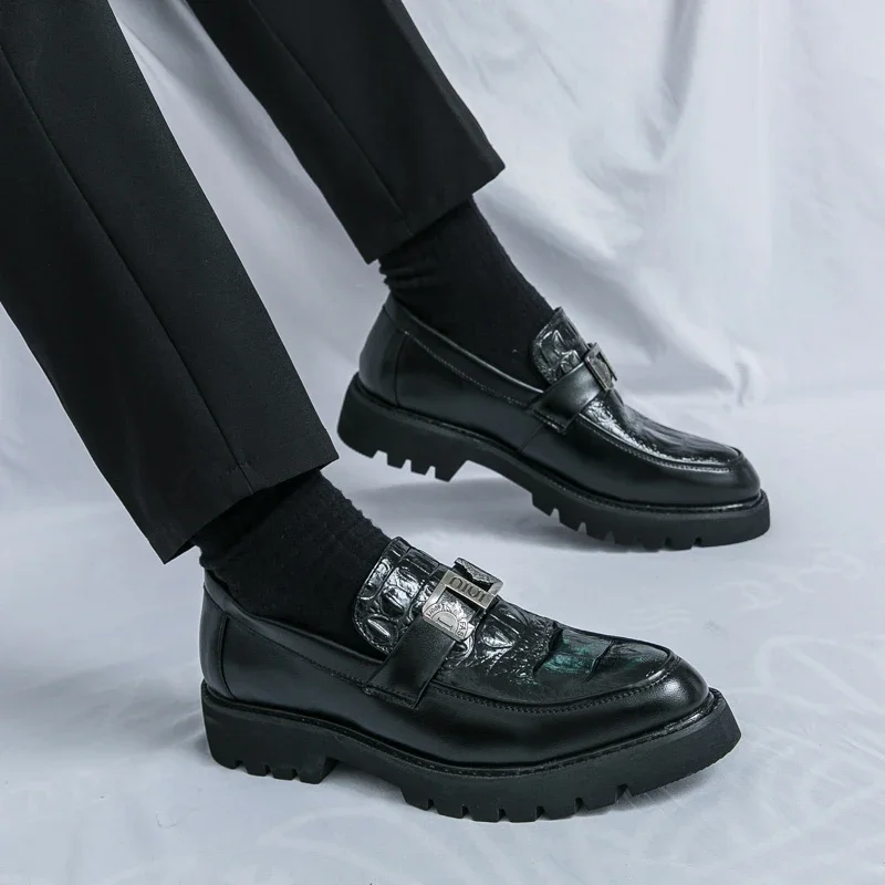 Mocasines para hombre, zapatos de cuero de suela gruesa para fiesta y | Zapatos y calzado · Omeda.es - Imagen 40