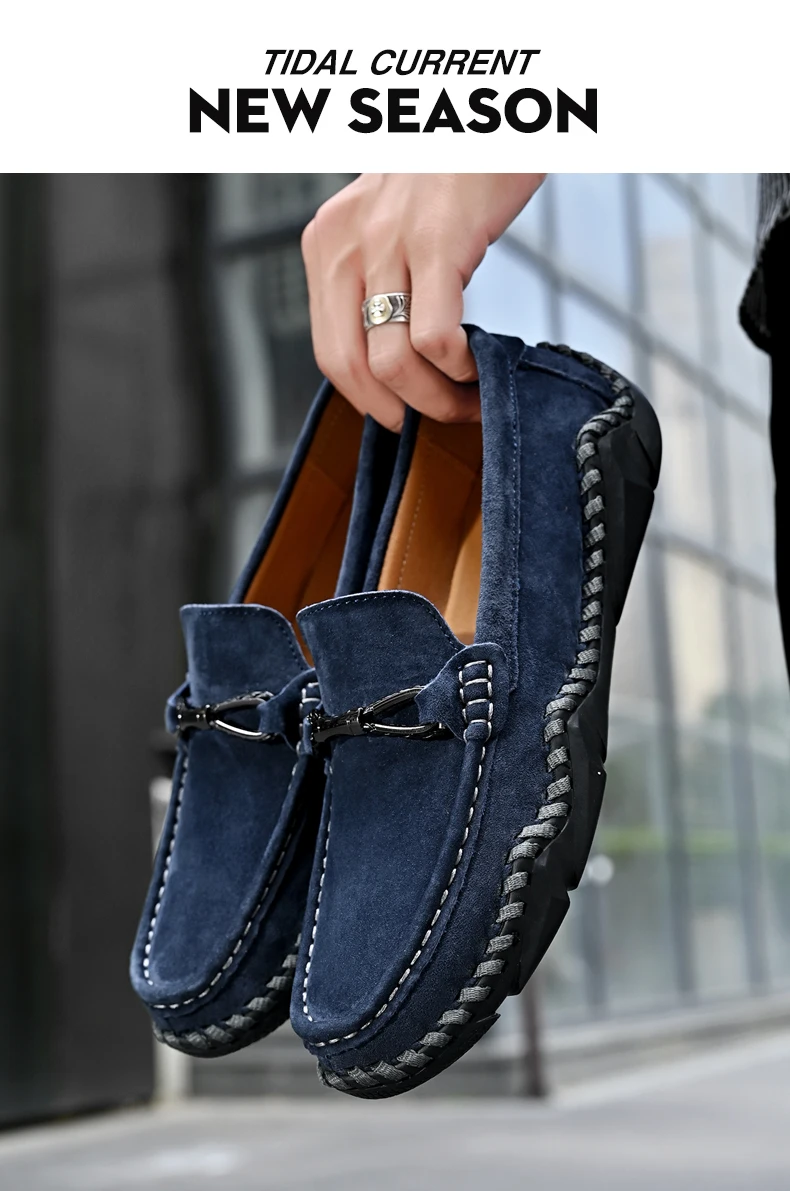 Mocasines planos sin cordones para hombre, zapatos informales, | Zapatos y calzado · Omeda.es - Imagen 19