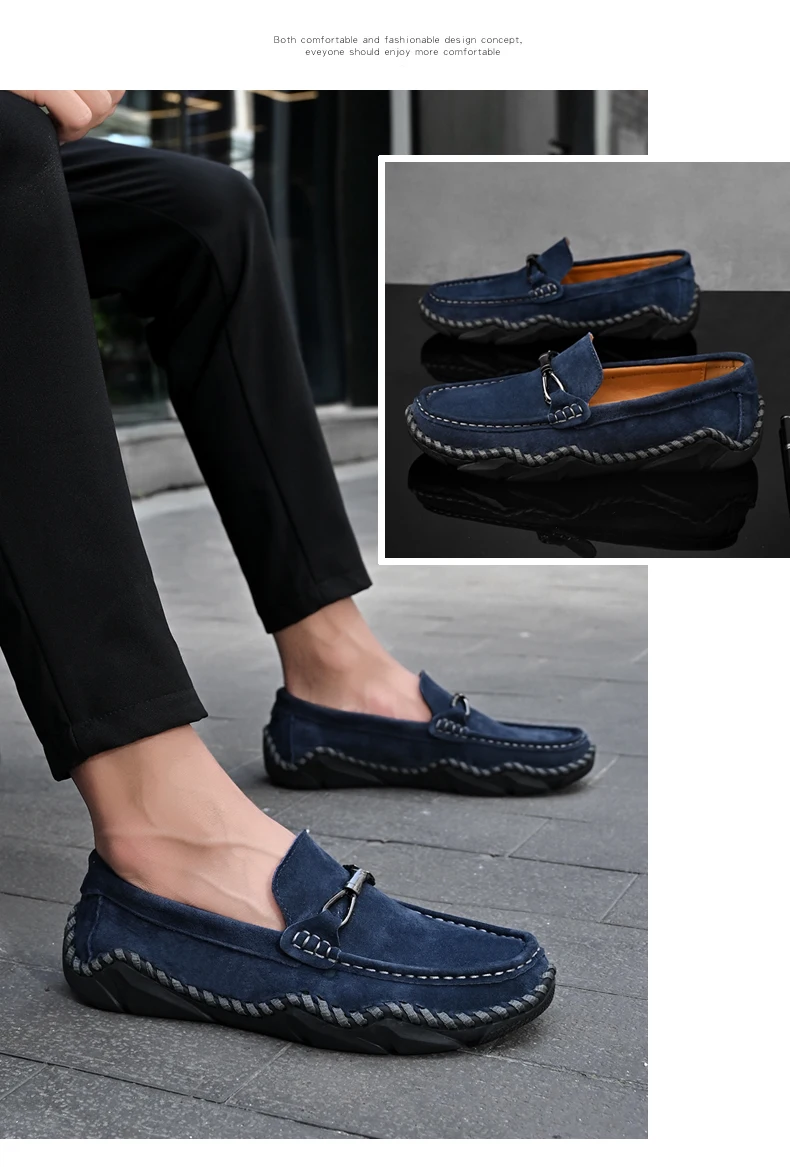 Mocasines planos sin cordones para hombre, zapatos informales, | Zapatos y calzado · Omeda.es - Imagen 22