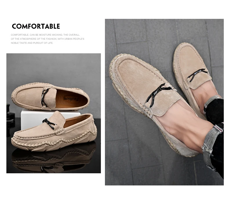 Mocasines planos sin cordones para hombre, zapatos informales, | Zapatos y calzado · Omeda.es - Imagen 23