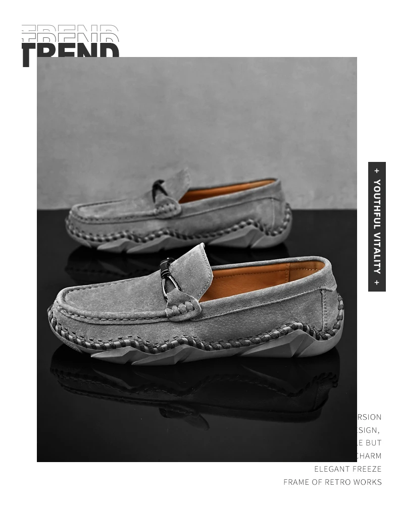 Mocasines planos sin cordones para hombre, zapatos informales, | Zapatos y calzado · Omeda.es - Imagen 32