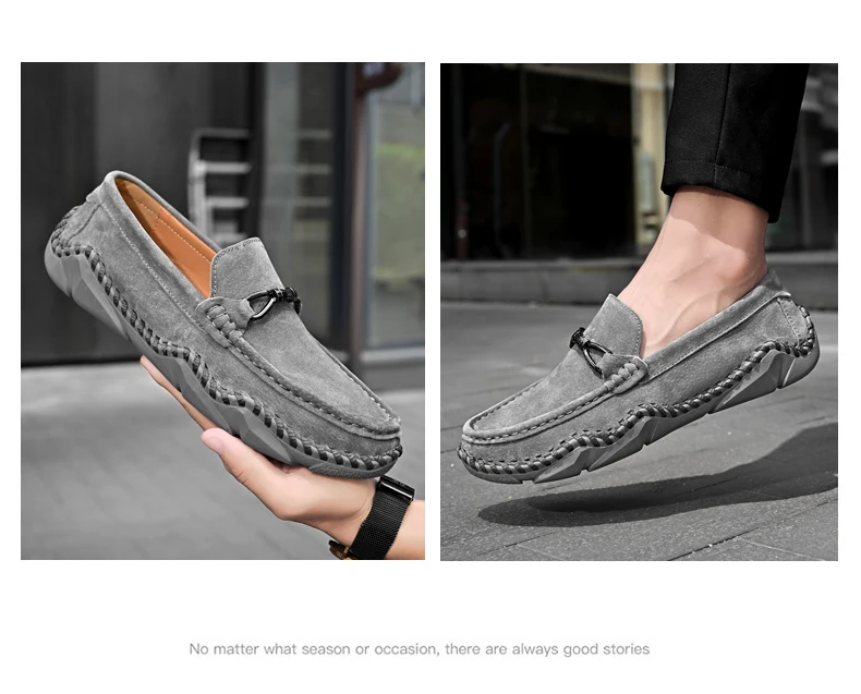 Mocasines planos sin cordones para hombre, zapatos informales, | Zapatos y calzado · Omeda.es - Imagen 34