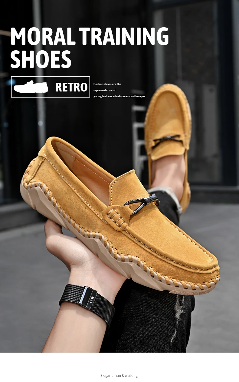 Mocasines planos sin cordones para hombre, zapatos informales, | Zapatos y calzado · Omeda.es - Imagen 4