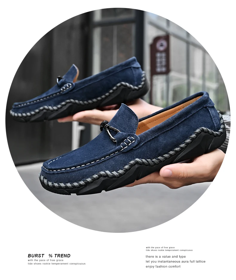 Mocasines planos sin cordones para hombre, zapatos informales, | Zapatos y calzado · Omeda.es - Imagen 5