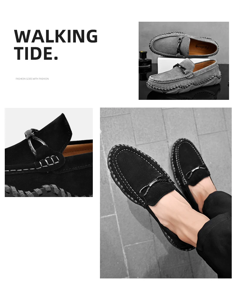 Mocasines planos sin cordones para hombre, zapatos informales, | Zapatos y calzado · Omeda.es - Imagen 7
