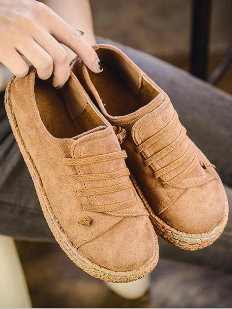 Mocasines de suela plana con cordones para mujer, zapatos informales | Zapatos y calzado · Omeda.es - Imagen 5