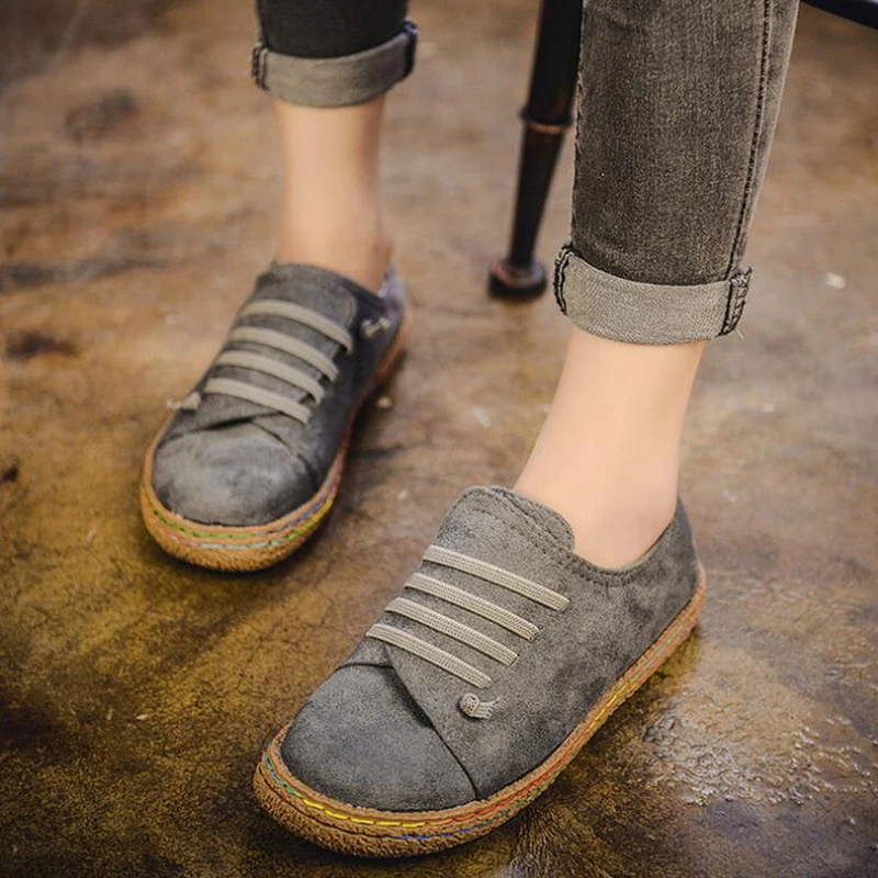 Mocasines de suela plana con cordones para mujer, zapatos informales | Zapatos y calzado · Omeda.es - Imagen 7