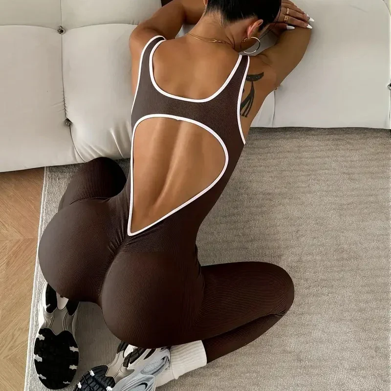 Mono para mujer, entrenamiento, monos sin costuras, yoga, acanalado, | Ropa de mujer · Omeda.es - Imagen 20